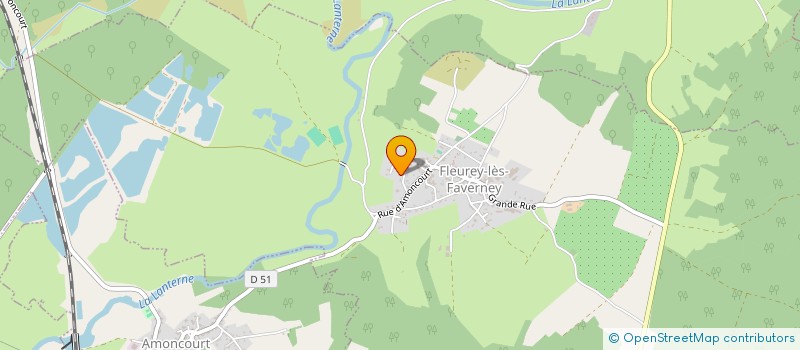 localisation de l'entreprise SCI DES 4 L  FLEUREY-LES-FAVERNEY