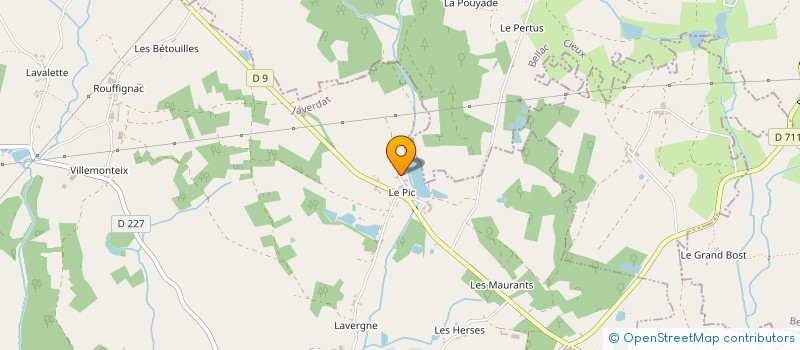 localisation de l'entreprise SCI DES 4 L à JAVERDAT