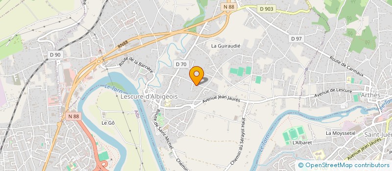 localisation de l'entreprise SCI DES 4 M  LESCURE-D'ALBIGEOIS