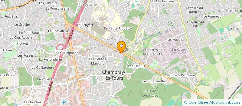 localisation de l'entreprise SCI DES 4 MAINS  CHAMBRAY-LES-TOURS