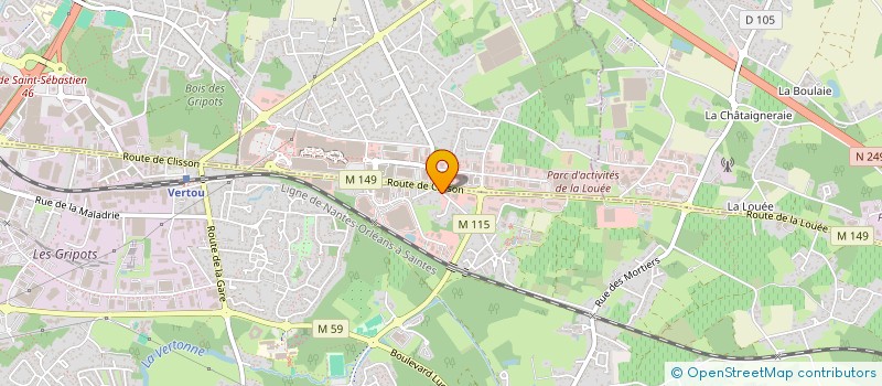 localisation de l'entreprise SCI DES 4 NATIONS  VERTOU