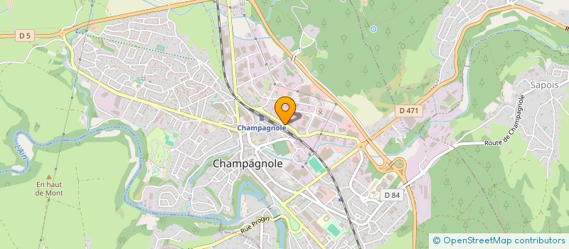 localisation de l'entreprise SCI DES 4 PATTES  CHAMPAGNOLE