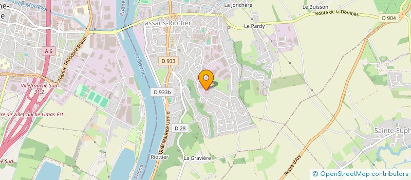 localisation de l'entreprise SCI DES 4 PLATANES à JASSANS-RIOTTIER