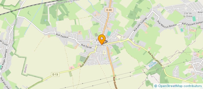 localisation de l'entreprise SCI DES 4 RUES à WALLERS