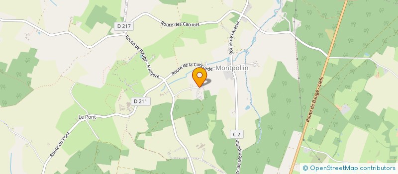 localisation de l'entreprise SCI DES 4 SAISONS  BAUGE-EN-ANJOU