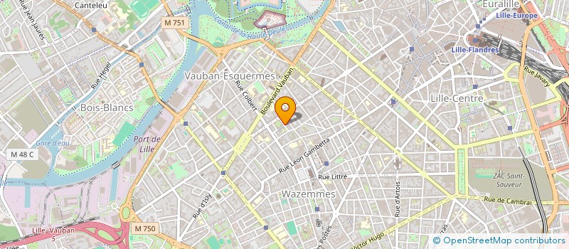 localisation de l'entreprise SCI DES 4 SARDINES à LILLE