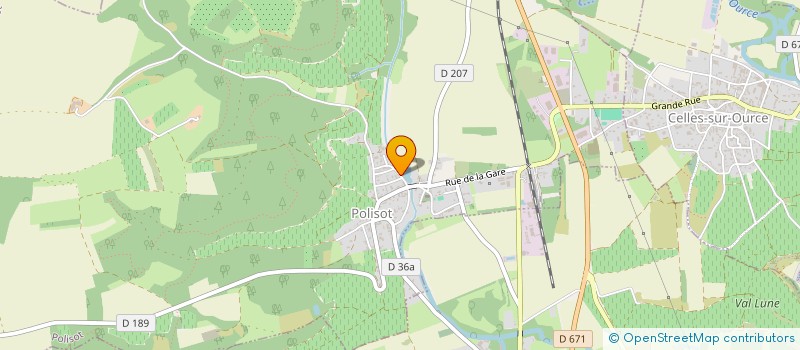 localisation de l'entreprise SCI DES 4 VALLEES  POLISOT