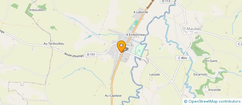 localisation de l'entreprise SCI DES 4 VENTS  MONFORT