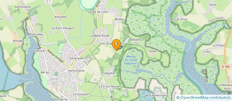 localisation de l'entreprise SCI DES 4 VENTS à SENE