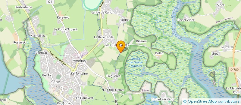 localisation de l'entreprise SCI DES 4 VENTS à SENE