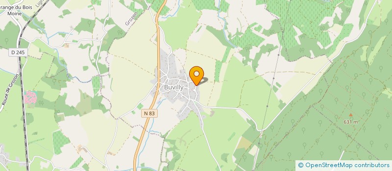 localisation de l'entreprise SCI DES 4 VENTS  BUVILLY