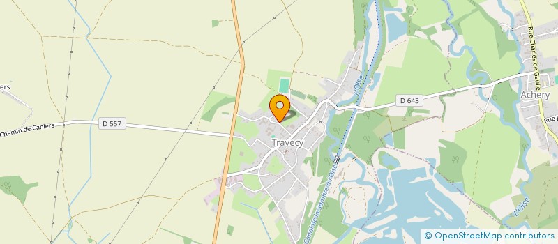 localisation de l'entreprise SCI DES 4 VENTS  TRAVECY