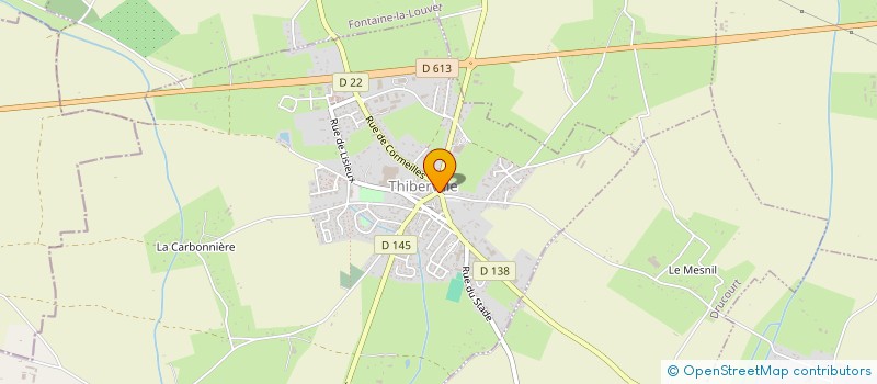 localisation de l'entreprise SCI DES 40 SOUS  THIBERVILLE