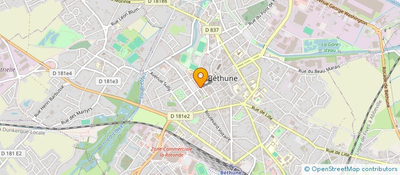 localisation de l'entreprise SCI DES 44  BETHUNE