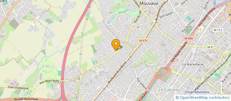 localisation de l'entreprise SCI DES 48 48B RUE DE BETHUNE  MOUVAUX