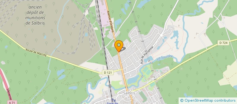 localisation de l'entreprise SCI DES 4B  SALBRIS