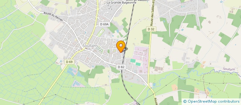 localisation de l'entreprise SCI DES 4L à SOULLANS