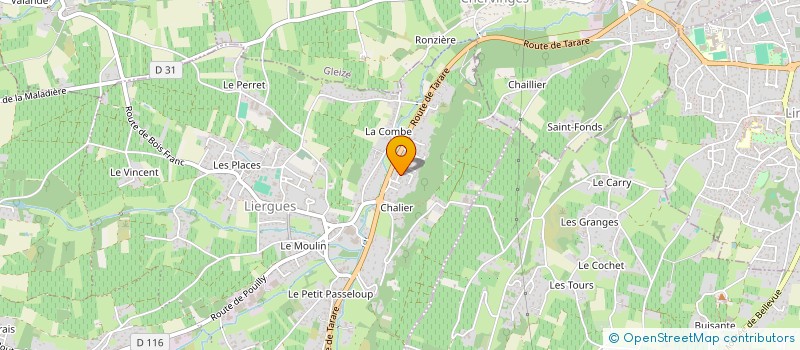 localisation de l'entreprise SCI DES 4M  PORTE DES PIERRES DOREES