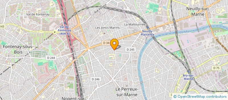 localisation de l'entreprise SCI DES 5 7 ET 6T RUE DE LA STATION  LE PERREUX-SUR-MARNE