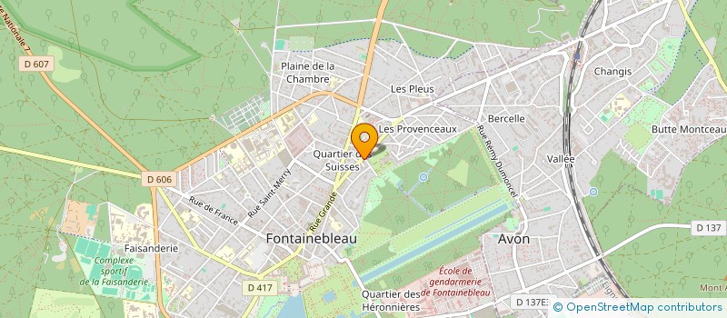 localisation de l'entreprise SCI DES 5 A  FONTAINEBLEAU