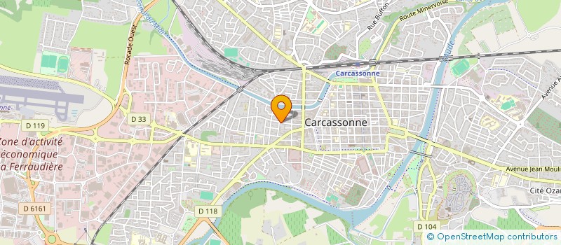 localisation de l'entreprise SCI DES 5 BIS à CARCASSONNE