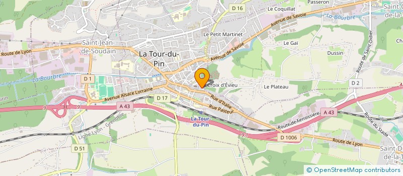 localisation de l'entreprise SCI DES 5 CHABONS  LA TOUR-DU-PIN