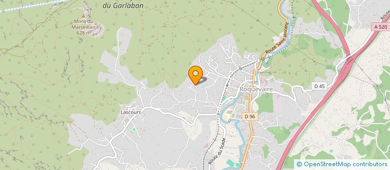 localisation de l'entreprise SCI DES 5 CHEMINS  ROQUEVAIRE