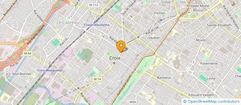 localisation de l'entreprise SCI DES 5 CIRQUES à CROIX