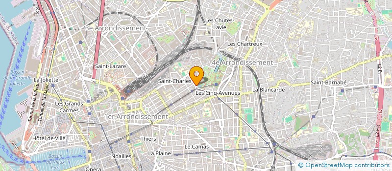localisation de l'entreprise SCI DES 5 CONTINENTS  MARSEILLE