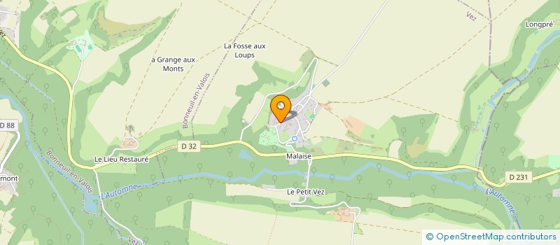 localisation de l'entreprise SCI DES 5 EPIS  VEZ