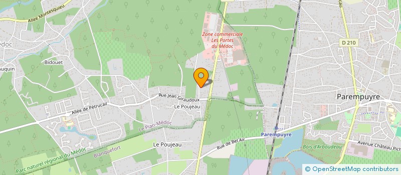 localisation de l'entreprise SCI DES 5 ET 7 RUE GENERAL LECLERC  LE PIAN-MEDOC