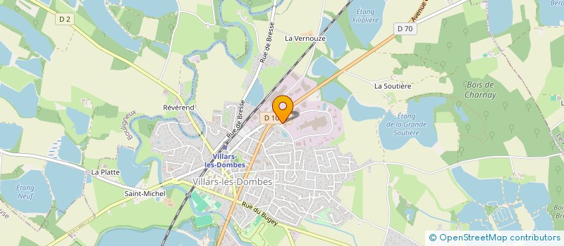 localisation de l'entreprise SCI DES 5 ETANGS à VILLARS-LES-DOMBES