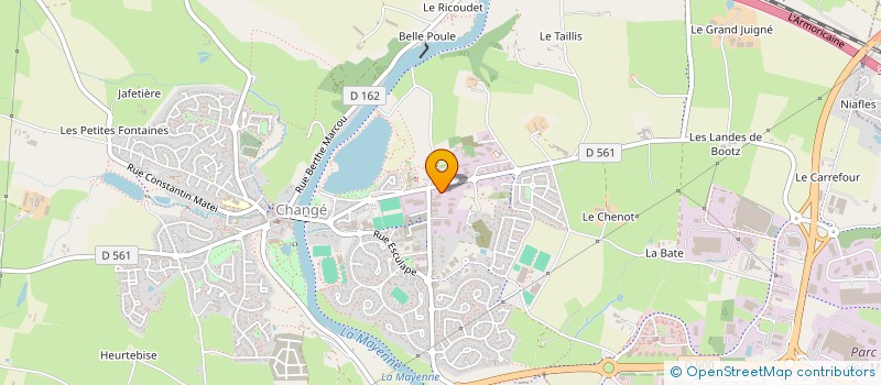 localisation de l'entreprise SCI DES 5 ETOILES  CHANGE