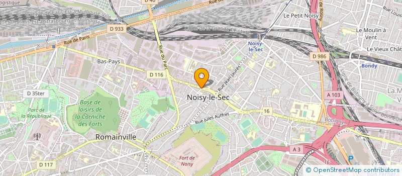 localisation de l'entreprise SCI DES 5 LIONS à NOISY-LE-SEC