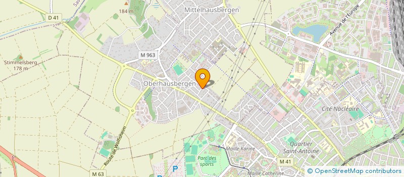 localisation de l'entreprise SCI DES 5 NUAGES  OBERHAUSBERGEN