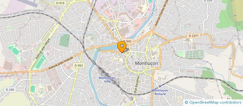 localisation de l'entreprise SCI DES 5 PILIERS DE ST PIERRE à MONTLUCON