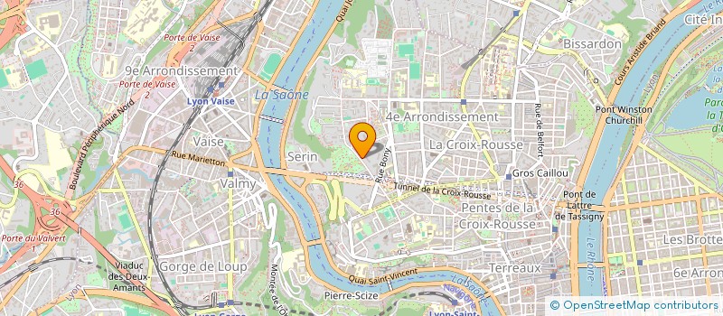 localisation de l'entreprise SCI DES 5 PRO  LYON