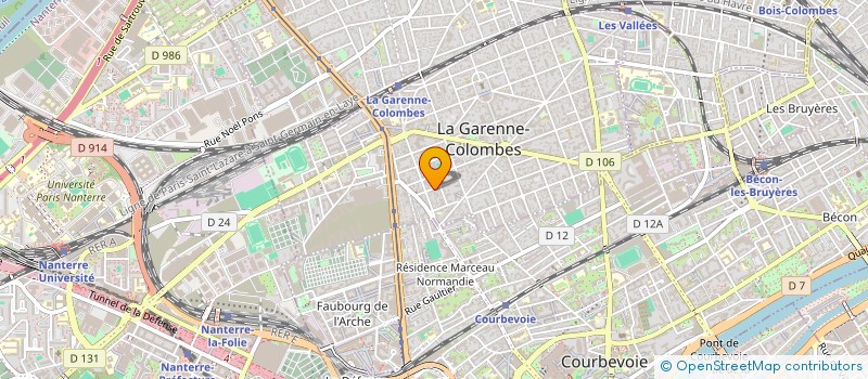 localisation de l'entreprise SCI DES 5 SOFI à LA GARENNE-COLOMBES