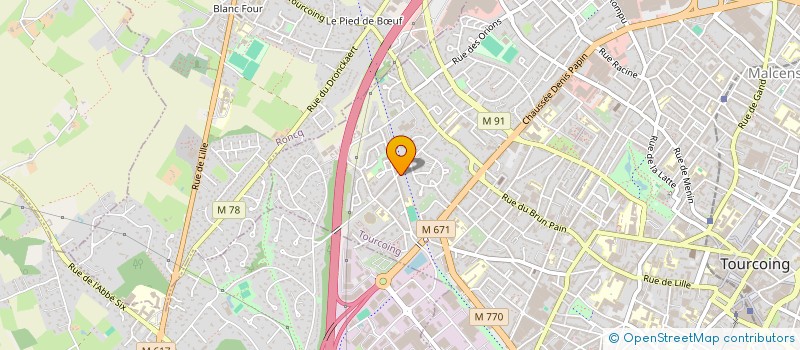 localisation de l'entreprise SCI DES 5 VOIES  TOURCOING