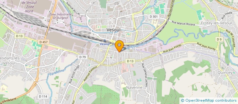 localisation de l'entreprise SCI DES 550 ACACIAS à VESOUL