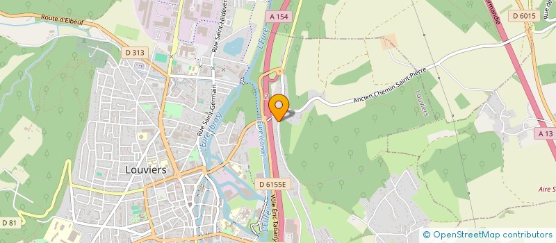 localisation de l'entreprise SCI DES 57 TILLEULS  LOUVIERS