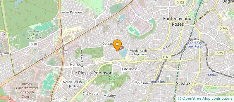 localisation de l'entreprise SCI DES 58-60 RUE DE FONTENAY à LE PLESSIS-ROBINSON