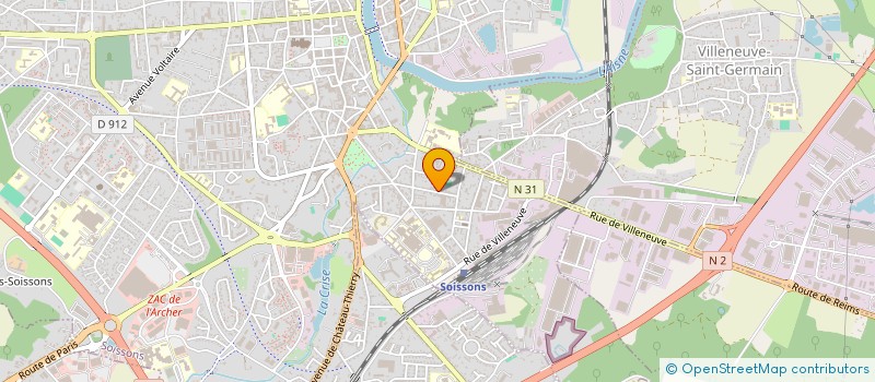 localisation de l'entreprise SCI DES 5V à SOISSONS