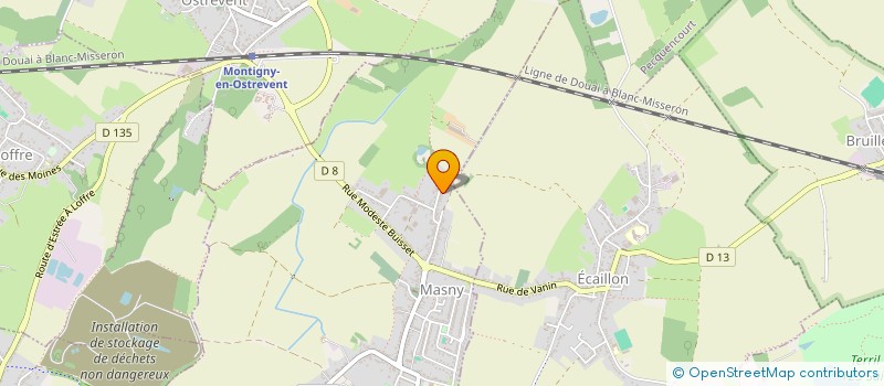 localisation de l'entreprise SCI DES 6  MASNY