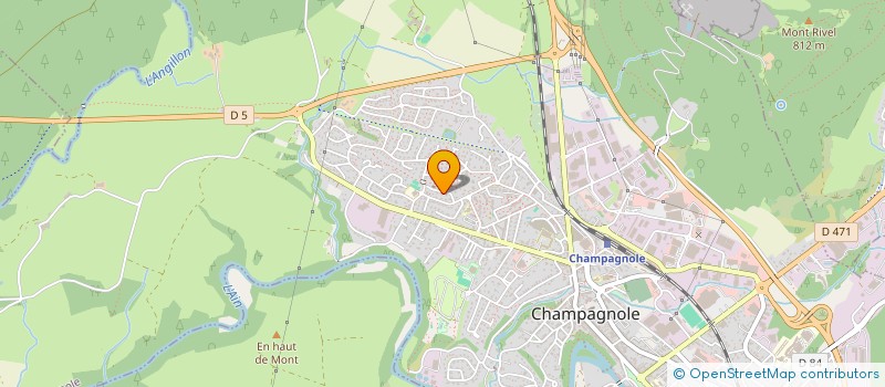 localisation de l'entreprise SCI DES 6 CONTI  CHAMPAGNOLE