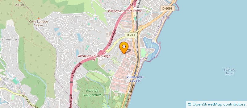 localisation de l'entreprise SCI DES 60-62AVENUE DE SAXE à VILLENEUVE-LOUBET