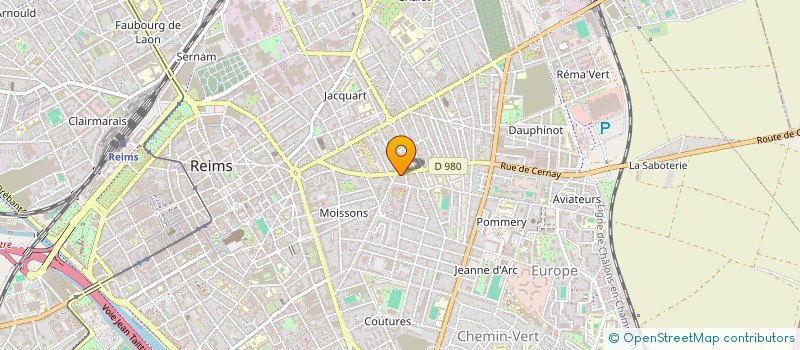 localisation de l'entreprise SCI DES 68-70 RUE DE CERNAY  REIMS