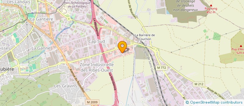 localisation de l'entreprise SCI DES 7  AUBIERE