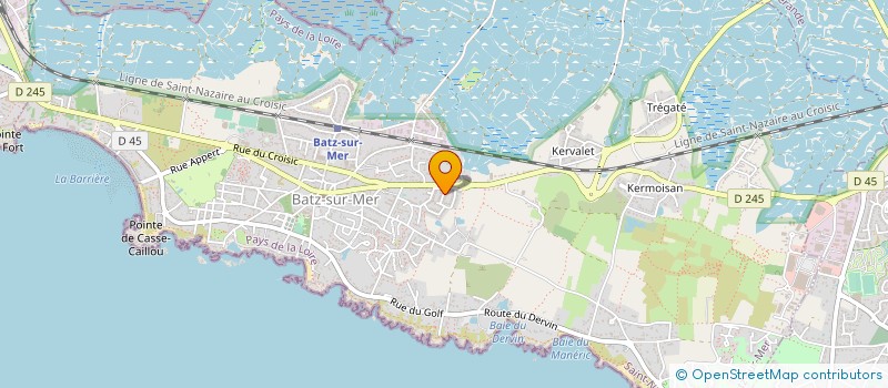 localisation de l'entreprise SCI DES 7 BROUEES  BATZ-SUR-MER