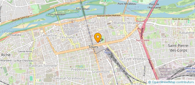 localisation de l'entreprise SCI DES 7 ET 9 RUE VICTOR LALOUX  TOURS
